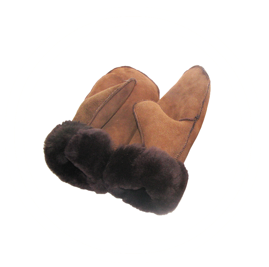 shearling sheepskin mittens from ewe2you.com