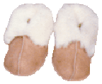 shearling infant booties