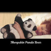 sheepskin panda bear by ewe2you.com